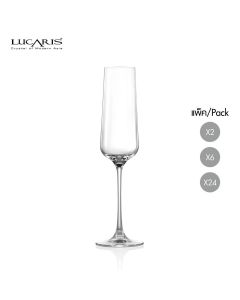 แก้วแชมเปญ champagne flute glass HONGKONG HIP CHAMPAGNE 270 ml จากลูคาริส Lucaris แก้วแชมเปญคริสตัล Crystal