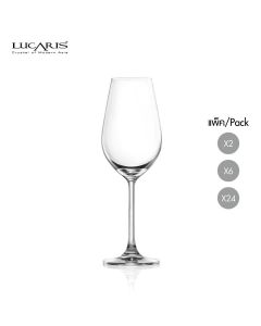 แก้วไวน์ขาว White wine glass DESIRE CRISP WHITE 365 ml จากลูคาริส Lucaris แก้วไวน์คริสตัล Crystal
