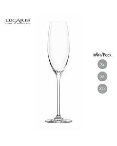 แก้วแชมเปญ champagne flute glass LAVISH CHAMPAIGN 245 ml จากลูคาริส Lucaris แก้วแชมเปญคริสตัล Crystal