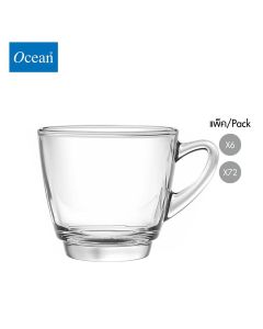 แก้วกาแฟ Glass coffee cup KENYA CAPPUCCINO CUP 245 ml จากโอเชียนกลาส Ocean glass  แก้วกาแฟดีไซน์สวย