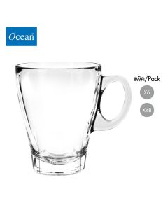 แก้วกาแฟ Glass coffee cup CAFFE AMERICANO MUG 355 ml จากโอเชียนกลาส Ocean glass  แก้วกาแฟดีไซน์สวย