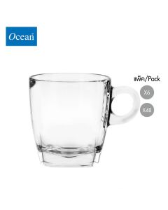 แก้วกาแฟ Glass coffee cup CAFFE CAPPUCCINO CUP 195 ml จากโอเชียนกลาส Ocean glass  แก้วกาแฟดีไซน์สวย