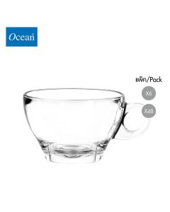 แก้วกาแฟ Glass coffee cup CAFFE LATTE CUP 260 ml จากโอเชียนกลาส Ocean glass  แก้วกาแฟดีไซน์สวย
