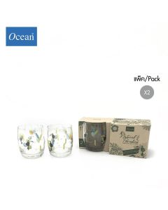 แก้วน้ำ Water glass  HP JUNGLE BIRDS_ROCK จากโอเชียนกลาส Ocean glass แก้วดีไซน์สวย