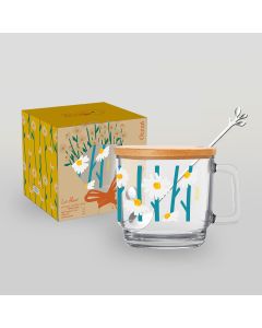 แก้วกาแฟ COFFEE MUG PLAYFUL WHITE DAISY 485 ML