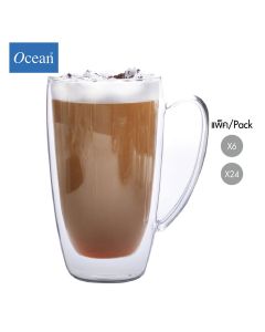 แก้วน้ำสองชั้น Double wall glass DOPPIO-MUG 430 ml จากโอเชียนกลาส Ocean glass แก้วน้ำสองชั้นราคาถูก