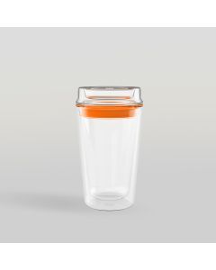 แก้วน้ำสองชั้น GROOVE - Mandarin Double wall  Personal Tumbler 360 ml