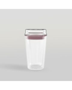 แก้วน้ำสองชั้น GROOVE - Plum Double wall  Personal Tumbler 360 ml