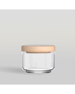 ขวดโหล Storage jar POP JAR325 ml (Wooden Lid)  จากโอเชียนกลาส Ocean glass ขวดโหลดีไซน์สวย