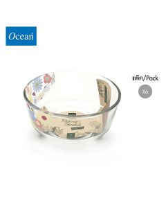 ชามแก้ว Glass bowl DP MEADOW FLOWER Assurance Bowl 5 3/4 