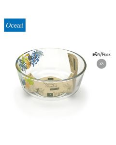 ชามแก้ว Glass bowl DP JUNGLE LEAVES Assurance Bowl 5 3/4 