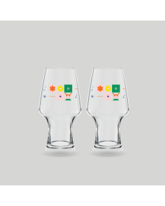 เซตของขวัญ แก้วน้ำ CHEERFUL COUPLE GLASS 565 ML – ENJOY DANCING