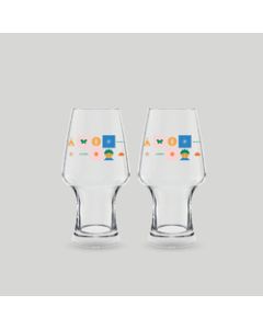 เซตของขวัญ แก้วน้ำ CHEERFUL COUPLE GLASS 565 ML – OUTDOOR FUN