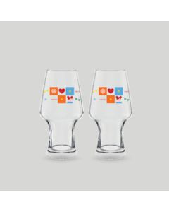 เซตของขวัญ แก้วน้ำ CHEERFUL COUPLE GLASS 565 ML – HOME PARTY
