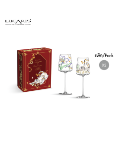 Golden Horizon 2025 ชุดของขวัญแก้วไวน์ Muse Chardonnay Opal Tiger and Iris 405ml