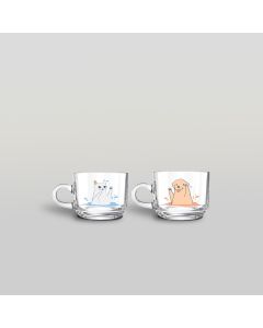 ชุดแก้วชา HAPPY PAWS - DOGGY&KITTY