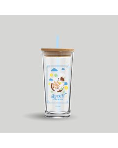 แก้วน้ำ Neko Fortune Personal Glass 570 ml - Blue