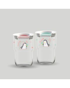 ชุดแก้วน้ำ Penguin Passion Couple Set 460 ml - Pink