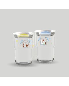 ชุดแก้วน้ำ Neko Fortune Couple Set 460 ml - Blue
