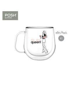 Own Your Vibes ชุดของขวัญแก้วน้ำสองชั้น Groove Mug Slay queen 360ml